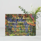 Weinanbau Weingarten Bridal Dusche Einladung (Stehend Vorderseite)