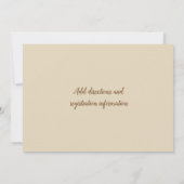 Weinanbau Weingarten Bridal Dusche Einladung (Rückseite)