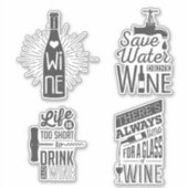 Weinangebot Aufkleber (Vorderseite)