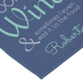 Weinangebot individuelle Name Kurzer Tischläufer (Ecke)