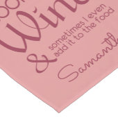 Weinangebot individuelle Name Kurzer Tischläufer (Ecke)