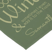 Weinangebot individuelle Name Kurzer Tischläufer (Ecke)