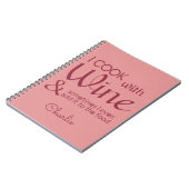 Weinangebot individuelle Name Notebook Notizblock (Linke Seite)