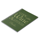 Weinangebot individuelle Name Notebook Notizblock (Linke Seite)