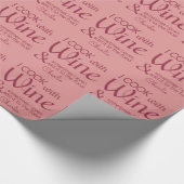 Weinangebot individuelle Name Packpapier (Ecke)