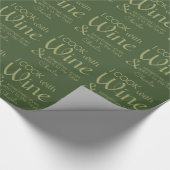 Weinangebot individuelle Name Packpapier (Ecke)