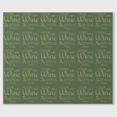 Weinangebot individuelle Name Packpapier (Flach)
