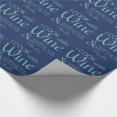 Weinangebot individuelle Name Packpapier (Ecke)