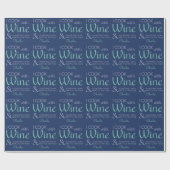 Weinangebot individuelle Name Packpapier (Flach)