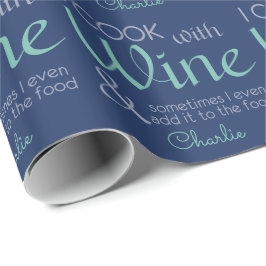 Weinangebot individuelle Name Packpapier