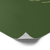 Weinangebot individuelle Name-Plakat Poster (Ecke)
