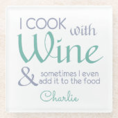 Weinangebot individuelle Name Untersetzer (Vorderseite)