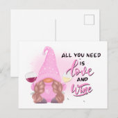Weinangebot Postkarte (Vorne/Hinten)