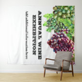 Weinausstellung Weinberg Wandteppich (Beispiel (Horizontal))