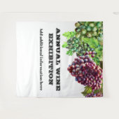 Weinausstellung Weinberg Wandteppich (Vorderseite (Horizontal))