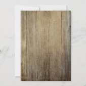 Weinbarrel Rustic String Lights Probe Abendessen Einladung (Rückseite)