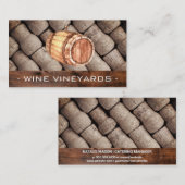 Weinbarrel und Corks Visitenkarte (Vorne/Hinten)