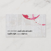 Weinbarrel und Stain | Marmorstein Visitenkarte (Rückseite)