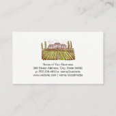 Weinbarrel und Weinberg Anwesen Visitenkarte (Rückseite)