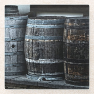 Weinbarrel - Untersetzer aus Glas