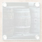 Weinbarrel - Untersetzer aus Glas (Rückseite)