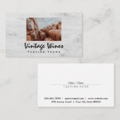 Weinbarrels | Holzkörner Visitenkarte (Vorne/Hinten)