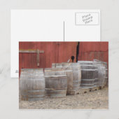 Weinbarrels Postkarte (Vorne/Hinten)