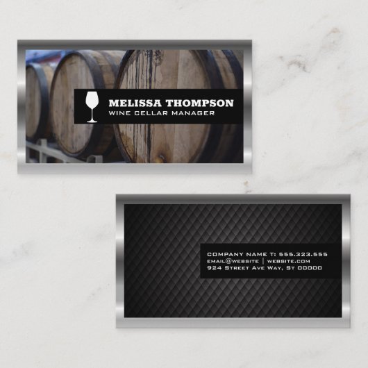 Weinbarrels | Sammlung Visitenkarte (Vorne/Hinten)