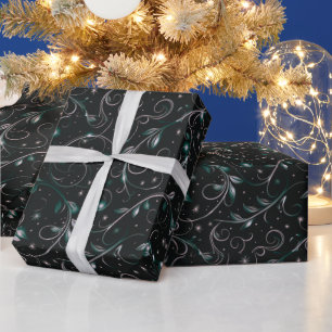 Weinbau Grüne Stars Polka Dots Weihnachten Geschenkpapier