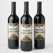 Weinbau Individuelle Name Tafel Zeichen Weinetikett (Flaschen)