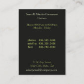 Weinbau Visitenkarte (Rückseite)