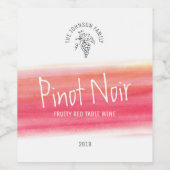 Weinbaubetriebe für Rotwein Zuhause, die auf die W Weinetikett (Einzelnes Label)