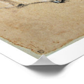 Weinbauer mit einer Karte für einen jungen Mann (K Poster (Ecke)