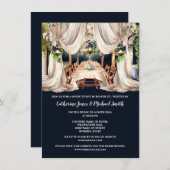 Weinbauernhof al fresco Speiseröhre Laterne Einladung (Vorne/Hinten)