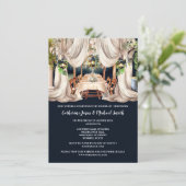 Weinbauernhof al fresco Speiseröhre Laterne Einladung (Stehend Vorderseite)