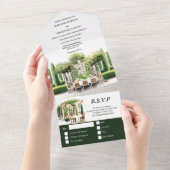 Weinbauernhof Formales Speisepoplar All In One Einladung (Abreißen)