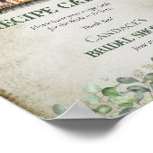 Weinbauernkarte Poster (Ecke)