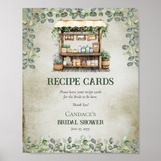 Weinbauernkarte Poster (Vorne)