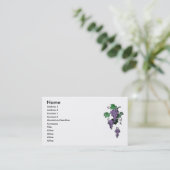 Weinbaukarte Visitenkarte (Stehend Vorderseite)