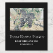 *~* Weinbaukellerei Cluster AR21 Weinkeller Weinetikett (Einzelnes Label)