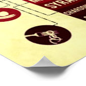 Weinbegleiter Lebensmittel- und Weinvergnügen Poster (Ecke)