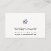 Weinbehälter Visitenkarte (Rückseite)