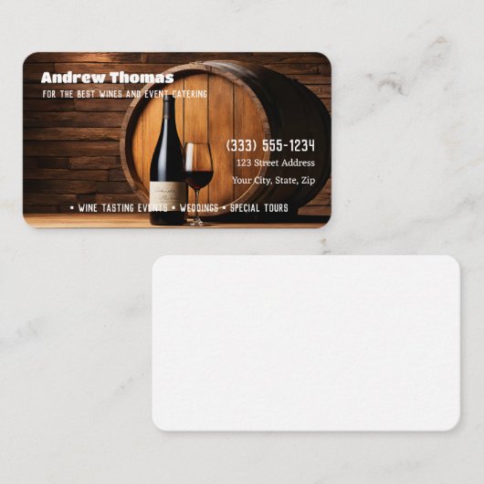 Weinberater Visitenkarte (Vorne/Hinten)