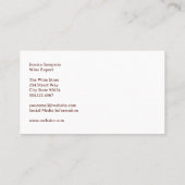 Weinberg | Anwesen Visitenkarte (Rückseite)