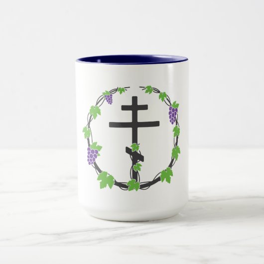 Weinberg des Lord Large 2-Töne-Kaffee-Tasse Tasse (Zentrum)