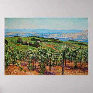 Weinberg-Druck Poster