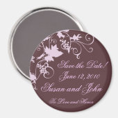 Weinberg Elegance Save the Date! Magnet (Vorderseite/Rückseite)