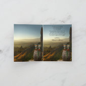 Weinberg Foto Hochzeit Dankeschön Karte (Innenseite)