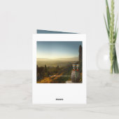 Weinberg Foto Hochzeit Dankeschön Karte (Rückseite)