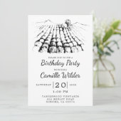 Weinberg Geburtstagsparty Einladung (Stehend Vorderseite)